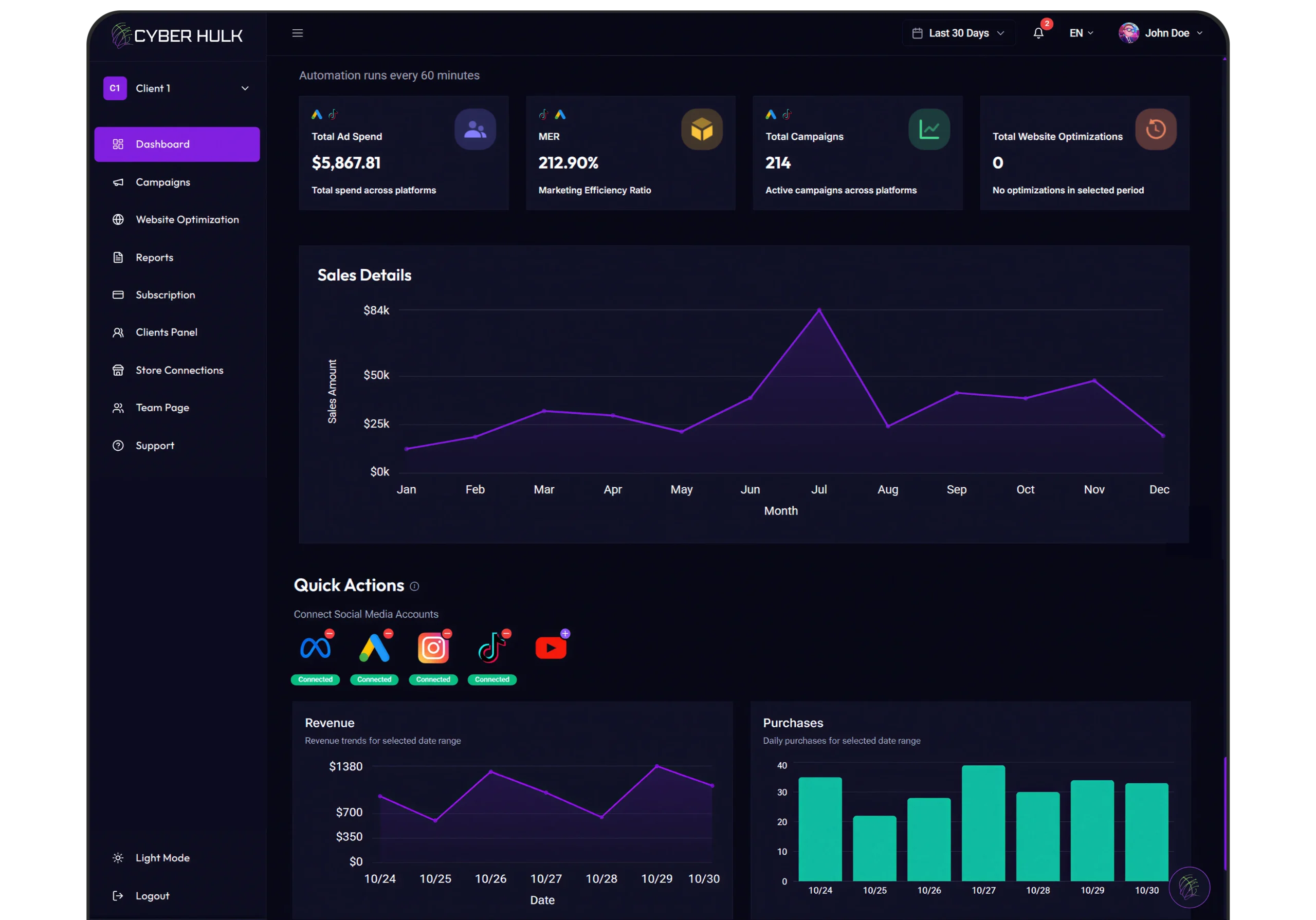 Banner Dashboard