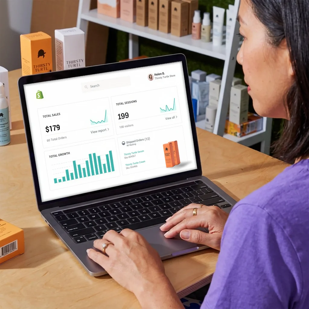 Ecommerce + Attribution Section with dashboard